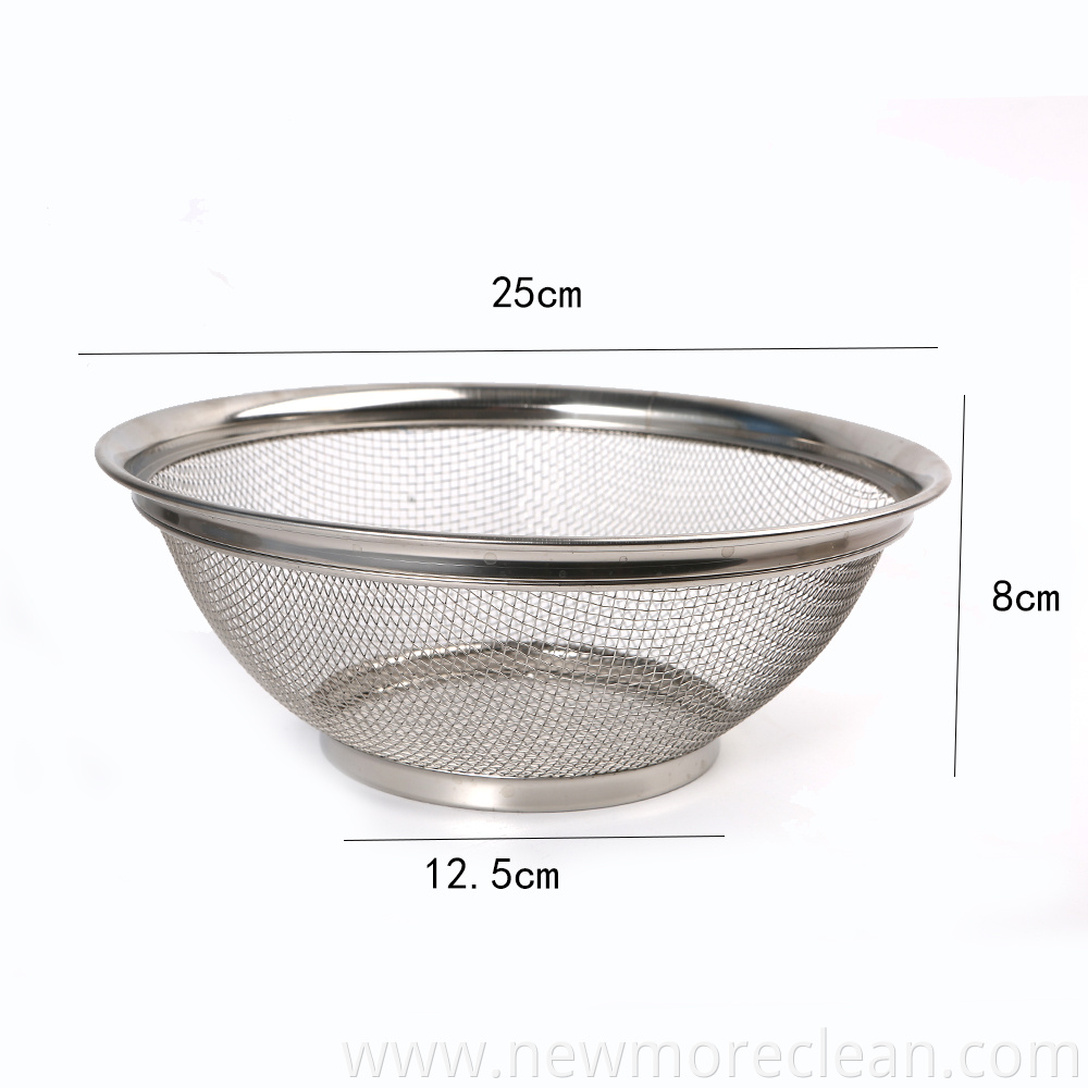 Stainless Steel Colander Kitchen Food Strainer Basket